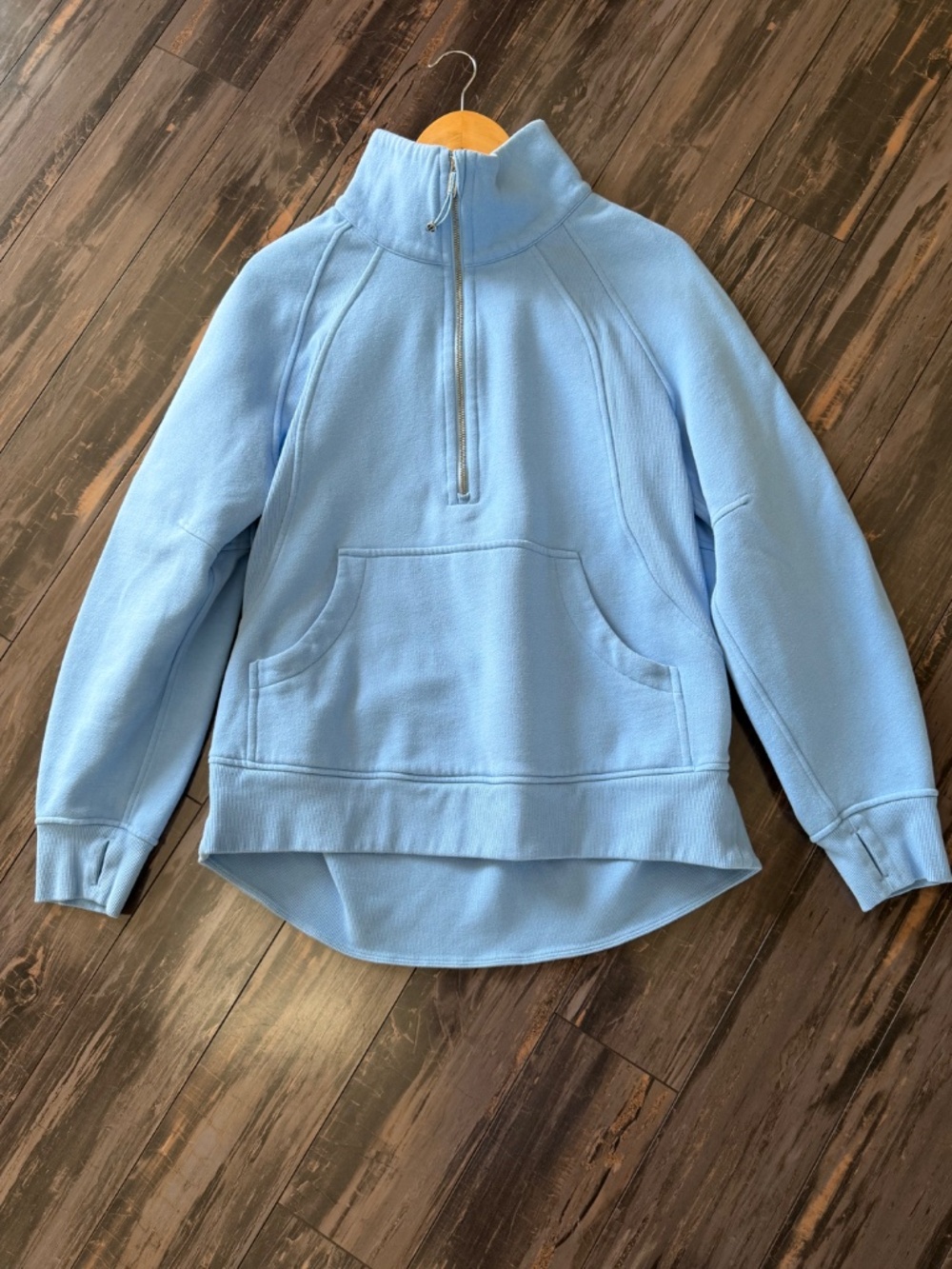 Lululemon Scuba Oversized Sweatshirt Funnel Neck Half Zip Longer Length Sinatra - Picture 2 of 16